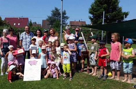 Spanferkelessen für den Kindergarten Waldkatzenbach