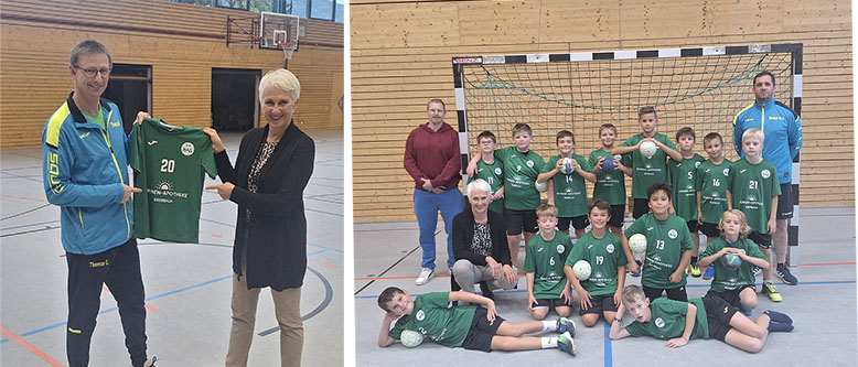 Neue Trikots für Nachwuchs-Handballer